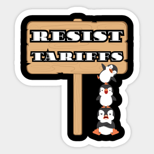 Resist-Penguin Sticker